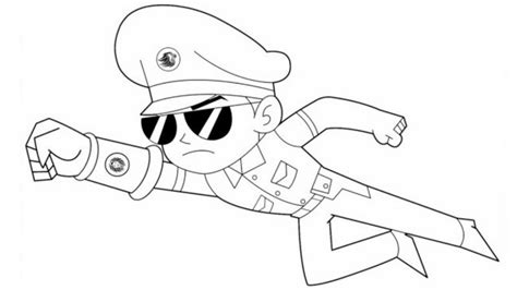 little singham cartoon drawing.